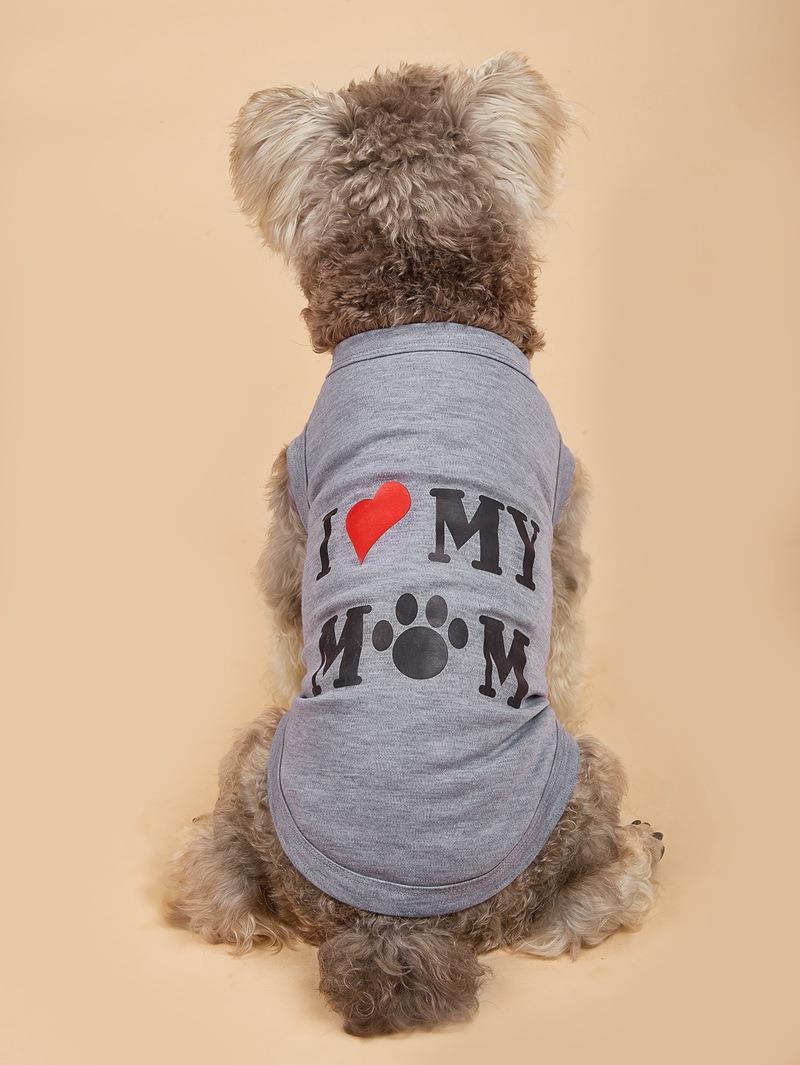 Cute Polyester Letter Heart Shape Pet Clothing display picture 4