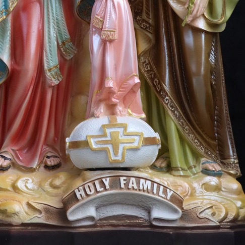 65cm nueva figura de la familia sagrada de tres personas mirando la luz resina decoración de la iglesia de la casa 60 - 70