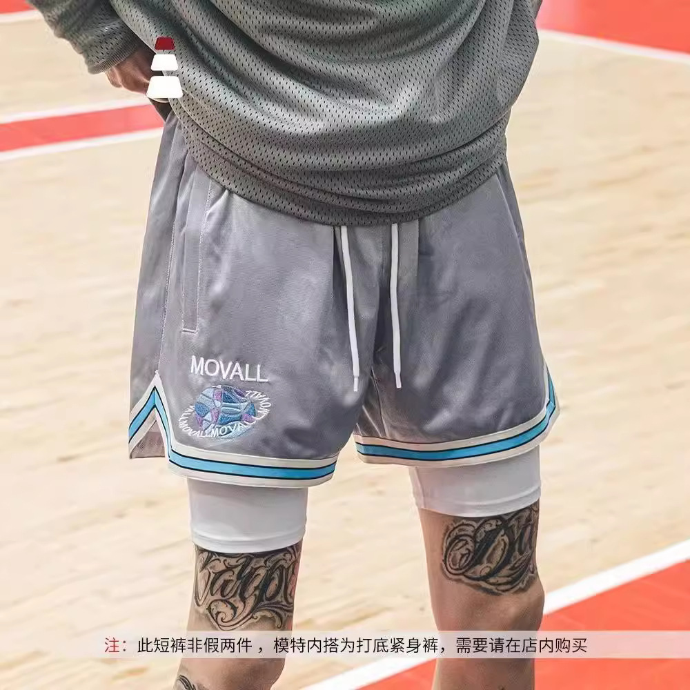 Pantalones cortos casuales de verano, marca de moda para hombres, estilo explosivo, tendencia casual suelta, pantalones de uso exterior, pantalones de cinco puntos coreanos de todo fósforo