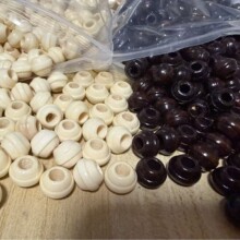 12MM���ɢ��ľ���ֹ�DIY�����鴮���Ӿ�¼~��Ь���Ʒ����