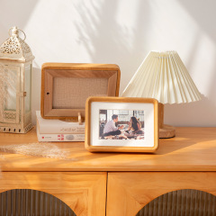 Make a DIY 6-inch baby and children's photo album frame, stand, and photo frame from solid wood corner wash