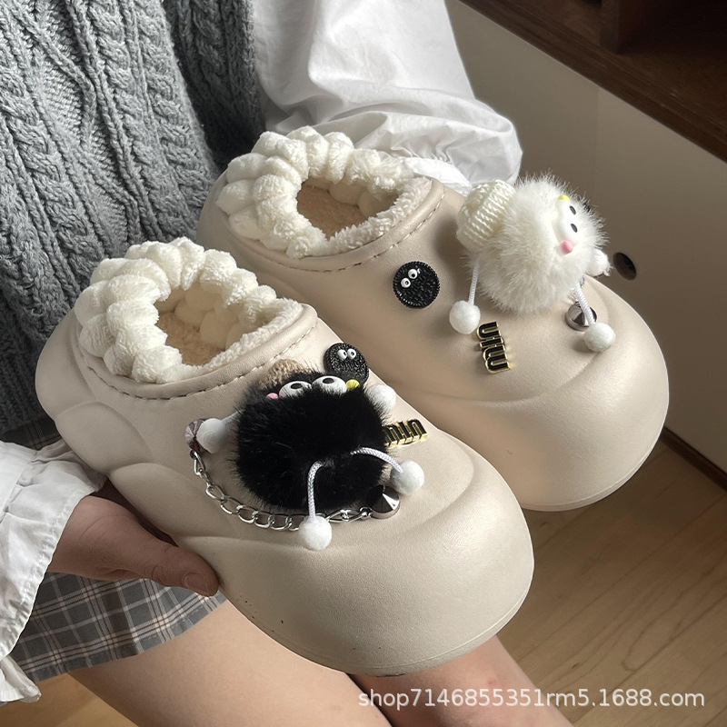 연탄 카키 백 힐