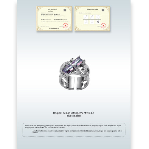 Original Zirconia Opened Couple's Ring, Instagram Trendy, Cool Niche Design, High-End, Cool Couple's Ring