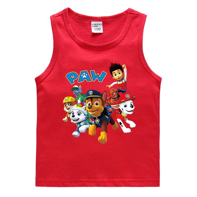 2023 Summer Children's vest Korean-style cotton casual bottoming shirt sweat-absorbent sugar sports outerwear boys' sleeveless undershirt