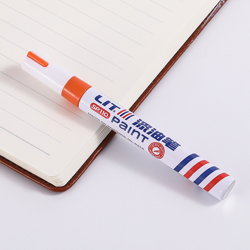 Pluma de pintura al por mayor SP110 fuego pintura pluma de cristal de metal Pluma de Oro de la pintura del coche pluma impermeable industrial rotulador