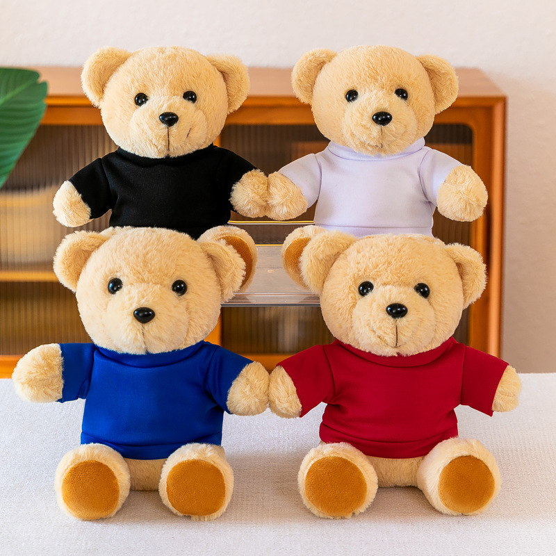 Vestir oso muñeca muñeca logotipo de impresión osito de peluche