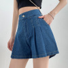 Denim skirt, shorts, summer trousers for leisure for elementary school students, oversize, high waist