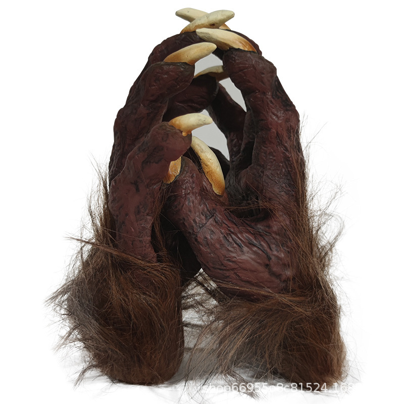 2023 Easter New Plush Latex Horror Gloves Cosplay Masquerade Props