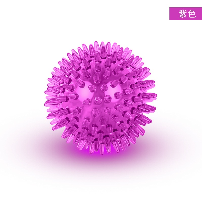 보라색 투명 공