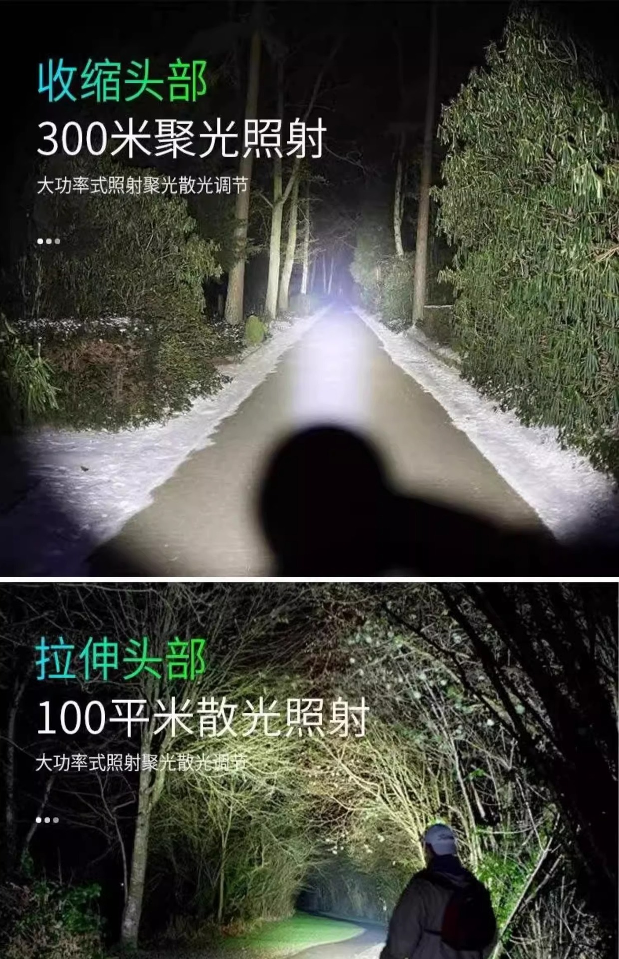 Flashlight Strong Light Rechargeable USB Outdoor Ultra-Bright Long-Range Home Emergency Light Special Forces Waterproof Mini Student