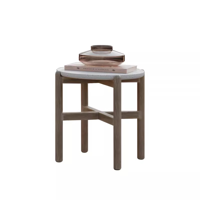 Madera sólida nórdica al aire libre ocio de caña anticorrosivo sofá de madera impermeable y solar patio modelo de casa de muebles de teca combinación
