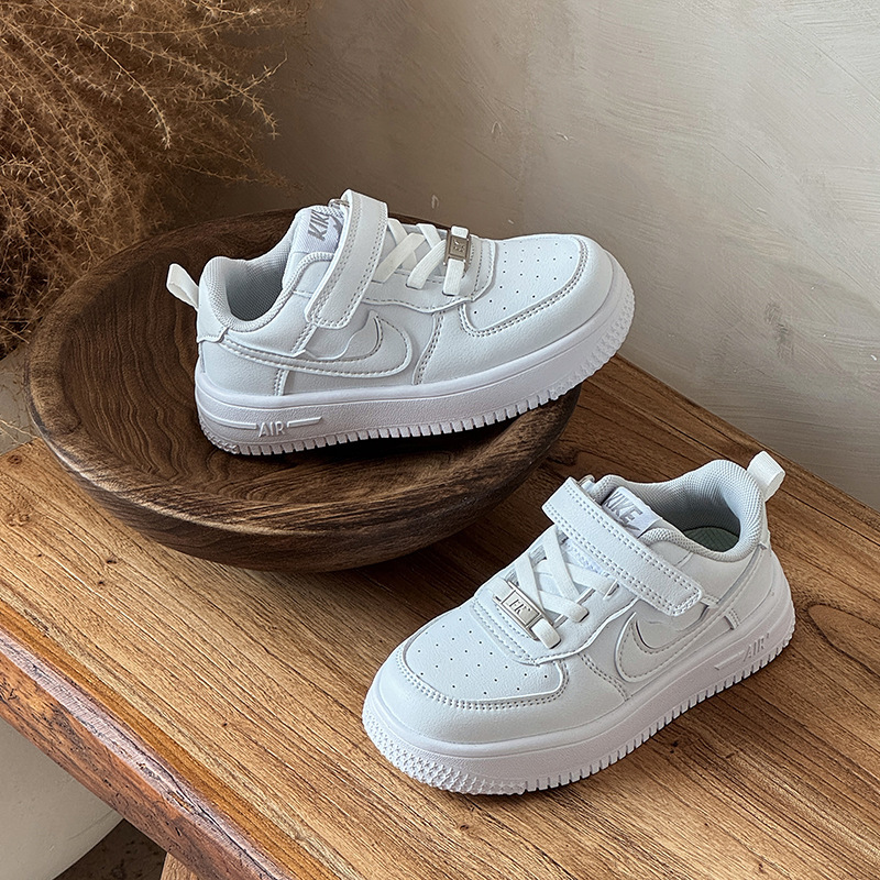 Children's White Shoes 2025 New Spring and Autum Boys' Trendyy Classic Sneakers Girls' Versatile Simple Sports Shoes