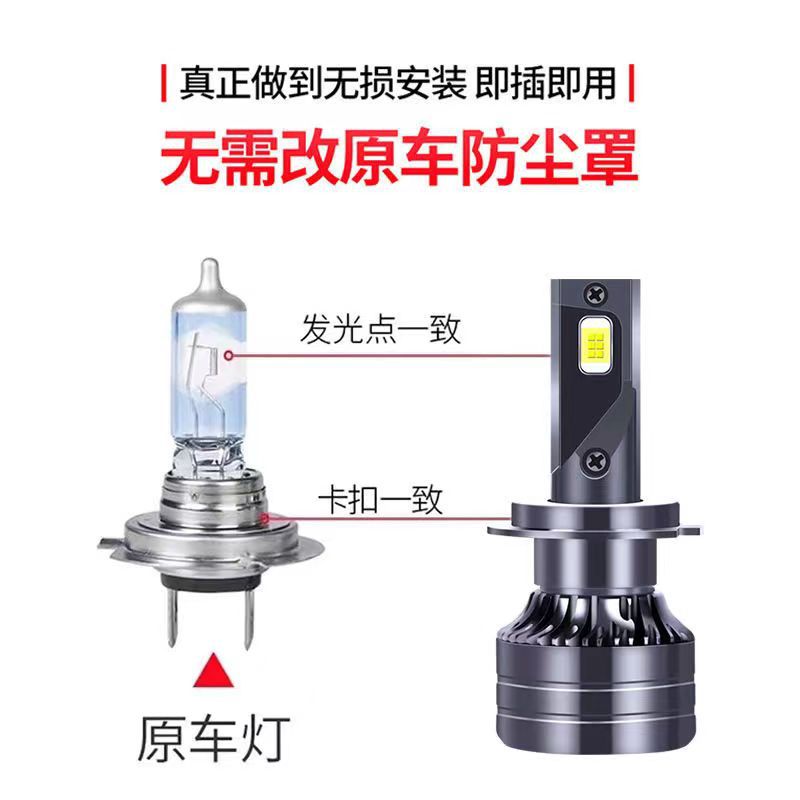 Transfronteriza hoja coche LED faros fábrica directa 60W Super brillante proyector GM bombilla modificación lote