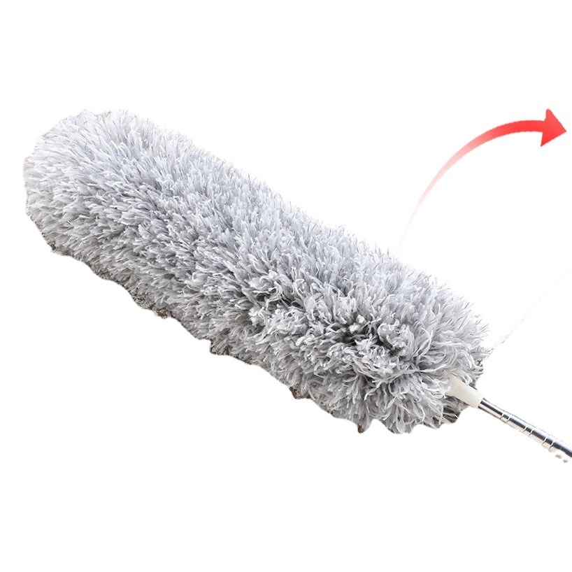 Feather Duster Household Dust Cleaning Ceiling Dust Duster Sweeping Cleaning Artifact Longer Telescopic Dust Duster