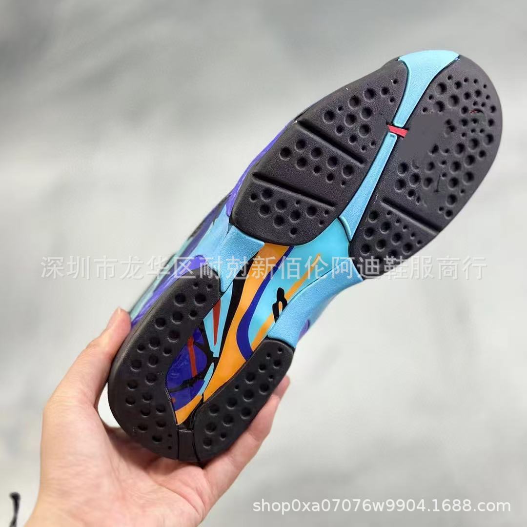 Comercio exterior transfronterizo Putian zapatos Joe8 postemporada alta aj8 negro y rojo camuflaje velcro completo zapatos de baloncesto deportivo casuales image 4