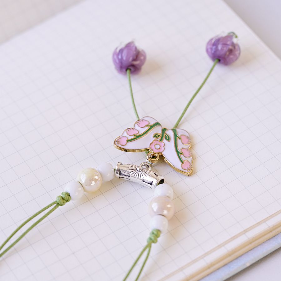 1 Piece Fashion Flower Butterfly Imitation Pearl Alloy rope Womenu0027S Necklace