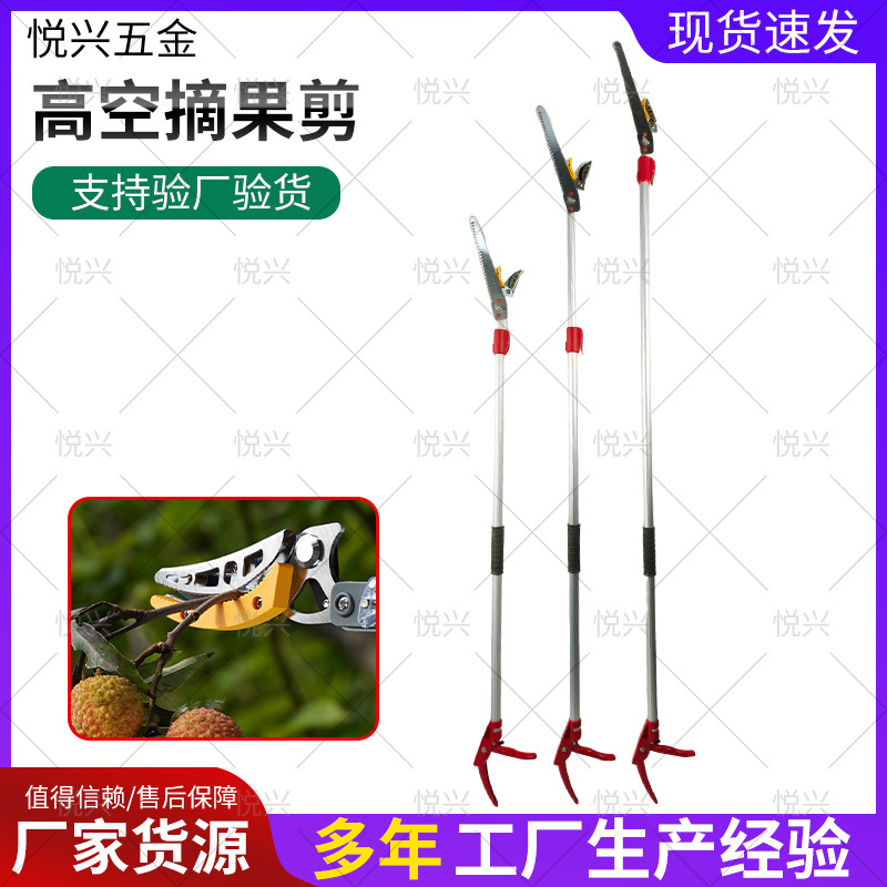 高空摘果剪摘果器摘果神器摘柿子荔枝龙眼修枝剪刀可伸缩高枝剪|undefined