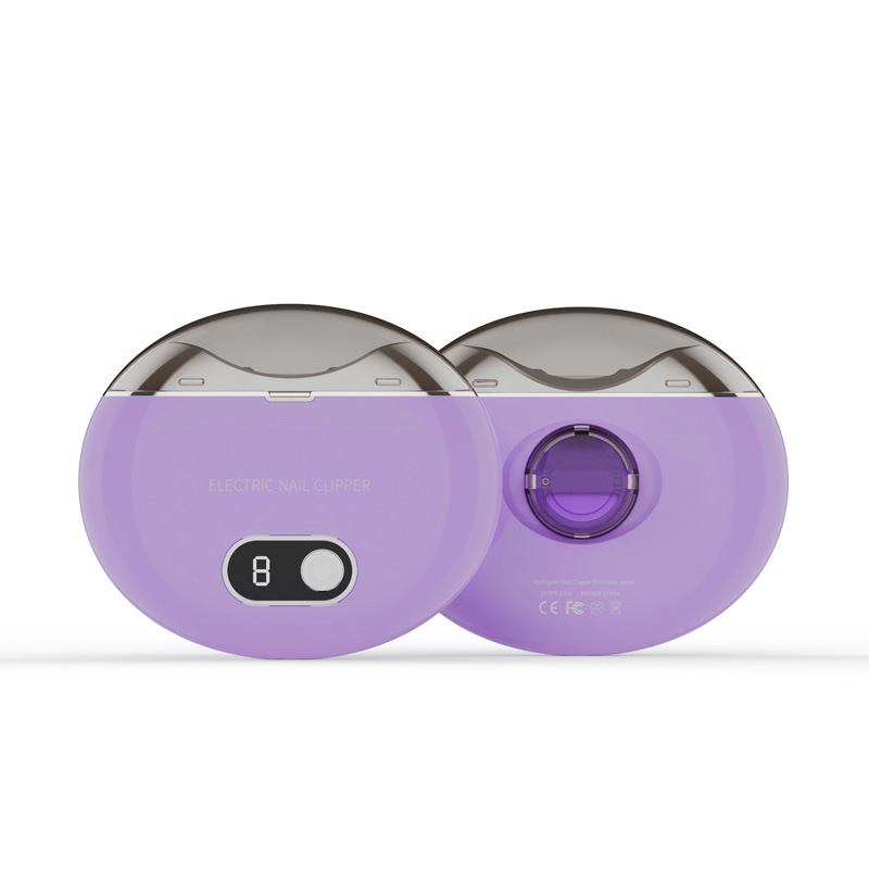 Cortauñas eléctricas transfronterizas de alta calidad ultra-silencioso adulto uñas recargable cortaúñas con luces cortaúñas automáticas