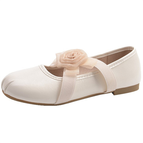 Elegant and Fashionable Women's Mary Jane Flower Summer and Autumn Casual Low-Top Ballet Flat Shoes - High-End New Arrival Style