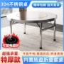 加厚一体餐厅转盘式饭桌