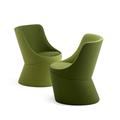 现代简约创意卧室沙发椅设计师布艺休闲办公接待椅售楼处单人椅