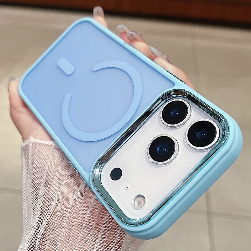 苹果17promax肤感磁吸手机壳iPhone16磨砂15半透14大孔防摔保护套|undefined