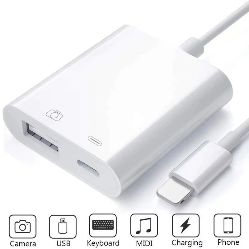 Подходит для адаптера Apple OTG «два в одном», USB-накопителя, мобильного телефона, планшета, универсального OTG-конвертера типа C, быстрой зарядки
