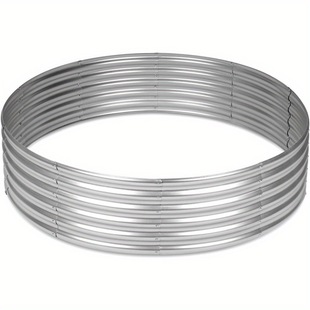 2025 New Cross-Border Dropshipping 4X4 Feet Galvanized Elevated Garden Bed Round Galvanized Elevated