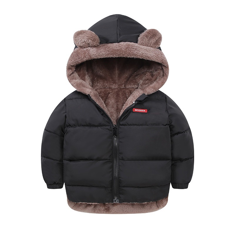 2024 Otoño e Invierno nueva ropa para niños y niñas ropa acolchada de algodón para niños con forro polar engrosada Chaqueta corta acolchada de algodón para bebés