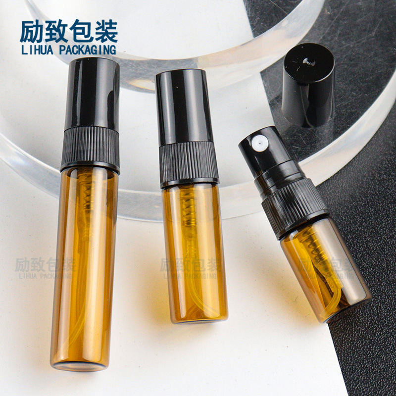 Brown spray bottle 2ml 3ml 5ml perfume trial bottle sample bottle essential oil bottle spray bottle