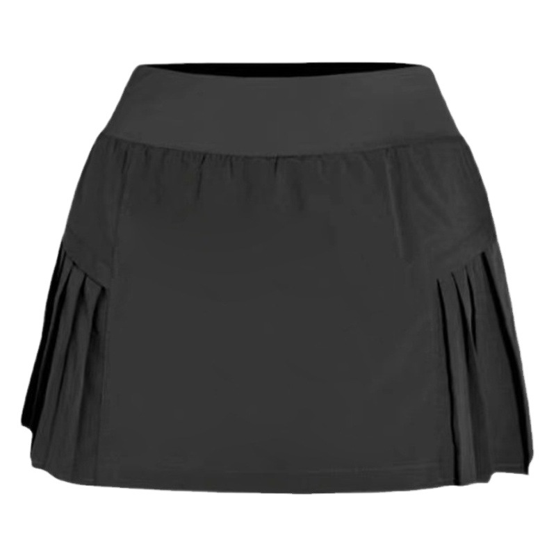 Summer Quick-drying Short Skirt Badminton Sports Skirt High Waist Anti-light A- line Marathon Running Fitness Tennis Skirt