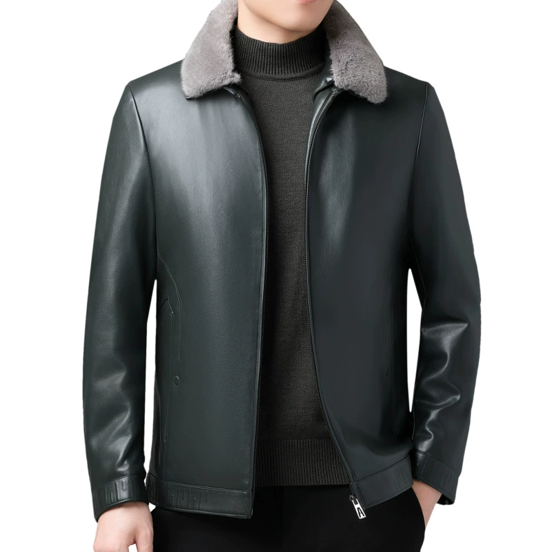 Winter jacket with down, increased thickness, feather stuffing
