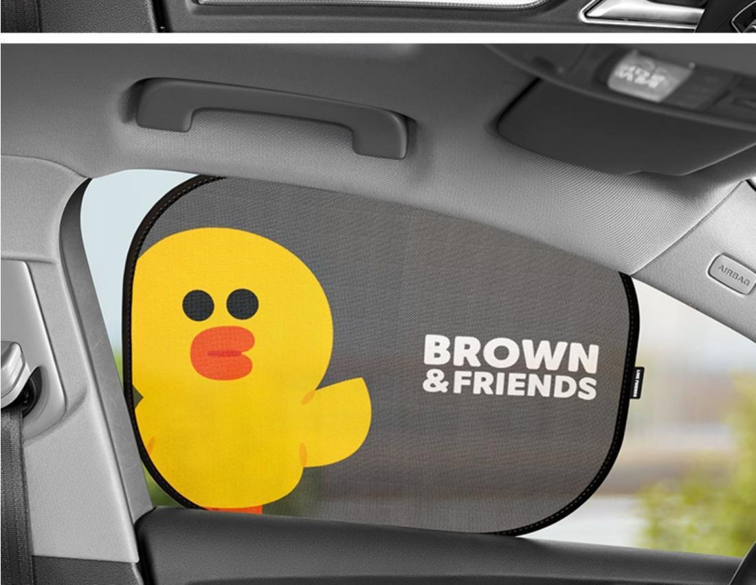 Line Car Sunshade Curtain, Heat-Insulating Sunshade, Summer Sunshade, Front Windshield Sunshade, Suction Cup Sunshade