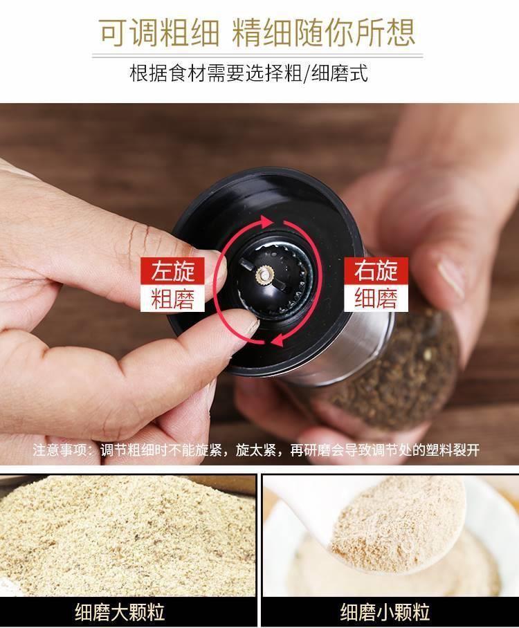 Manual Pepper Grinder Wooden Spice Mill for Black Pepper Sea Salt Sichuan Peppercorn Seasoning Shaker overview