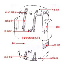 批发迷彩背囊生活携行具战术背囊金属支架迷彩包携行具