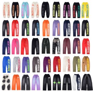 Foreign Trade Wholesale Vertabrae Collection of European and American Trendy Pants for Men and Women