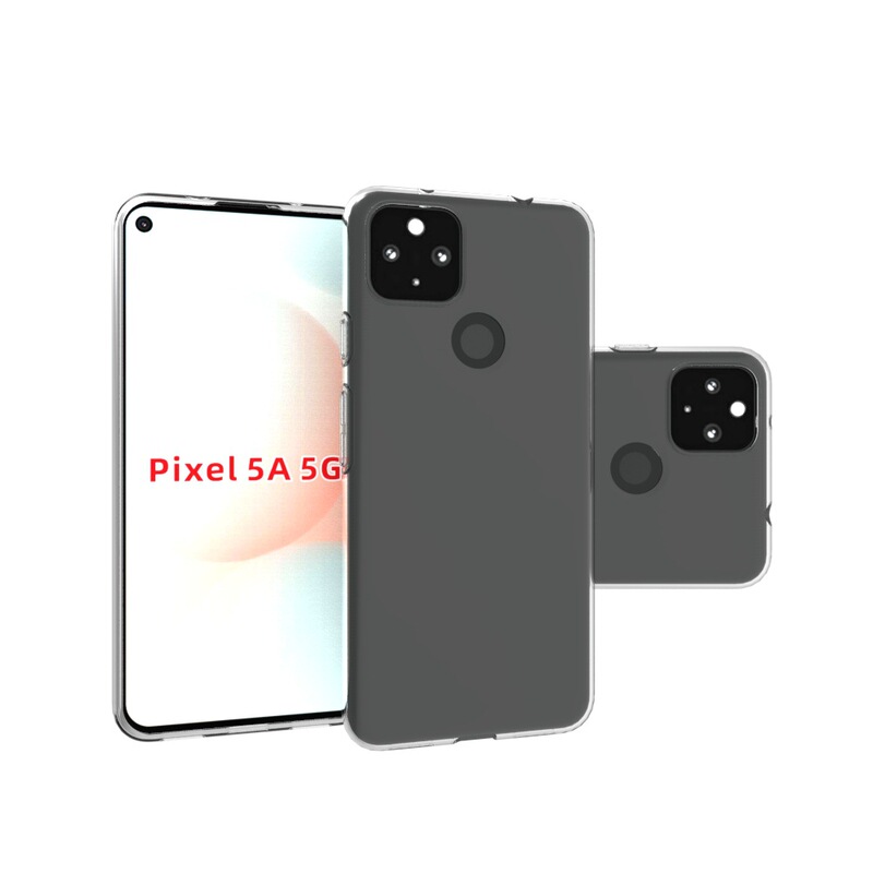 Suitable for Pixel 5A 5g smooth watermark mobile phone case tpu soft glue inner dot pattern transparent case material