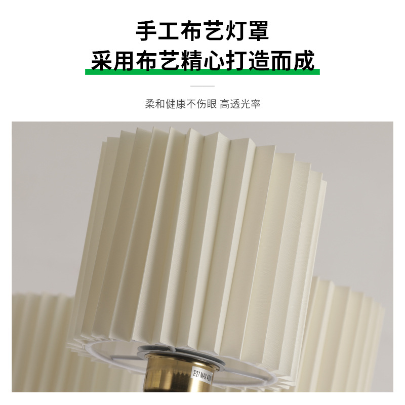 Gran vista del jardín candelabrera de la sala de estar francesa estilo retro nuevo modelo simple de madera maciza iluminación de la sala de comedor 194L