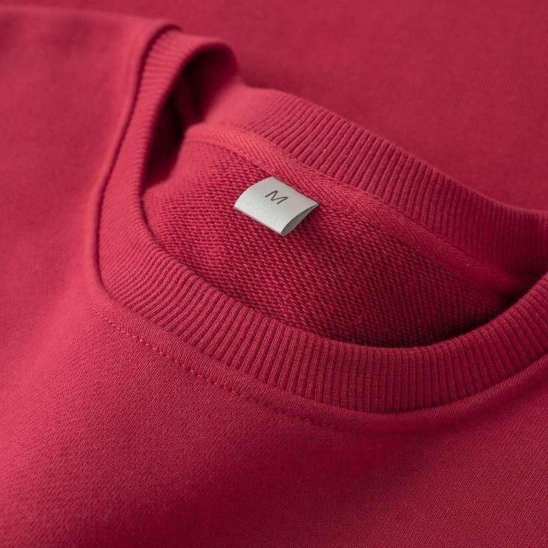 370g wine red cotton crew neck vests women's bright red jujube dark red coil couples long sleeve jacket 370g wine red cotton crew neck vests women's bright red jujube dark red coil couples long sleeve jacket