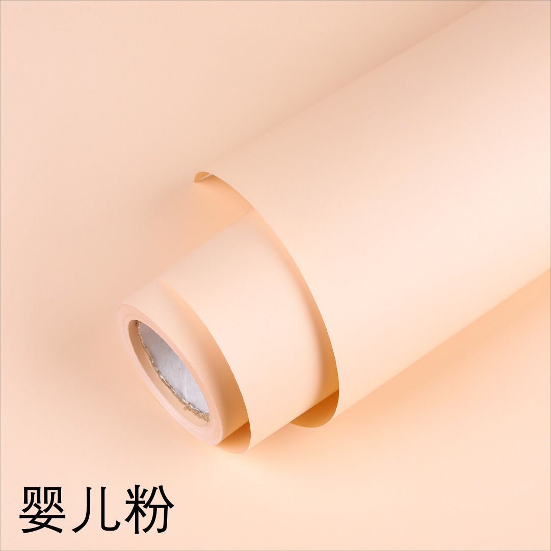 Material de embalaje floral 7.8s color sólido mate mate mate mañana niebla OPP rollo papel de embalaje de flores diy floristería papel de embalaje de ramo