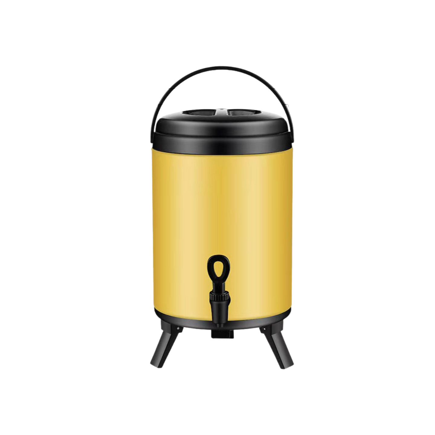 Barril de té de leche de acero inoxidable, barril de té de leche de soja para desayuno, barril de té de refrigeración de leche de soja, gran capacidad comercial, barril de aislamiento térmico integral
