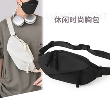 男士夏季小挎包潮牌随身包女士休闲运动通勤斜挎小包出门骑行胸包