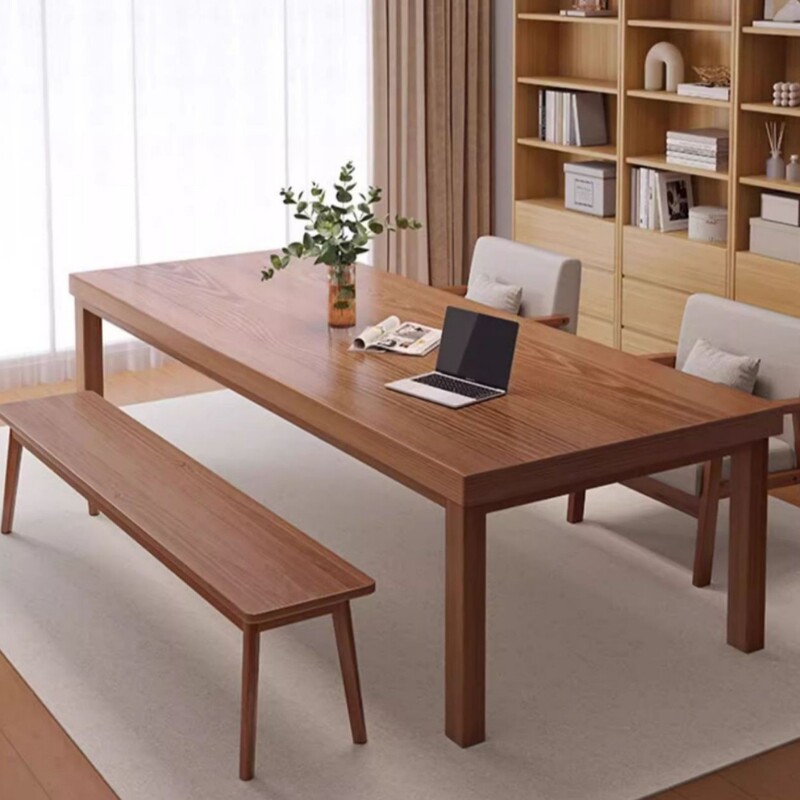 Living Room Large Long Desk Solid Wood Legs to Living Room Large Table Workbench Home Computer Desk Office Desk Study Table