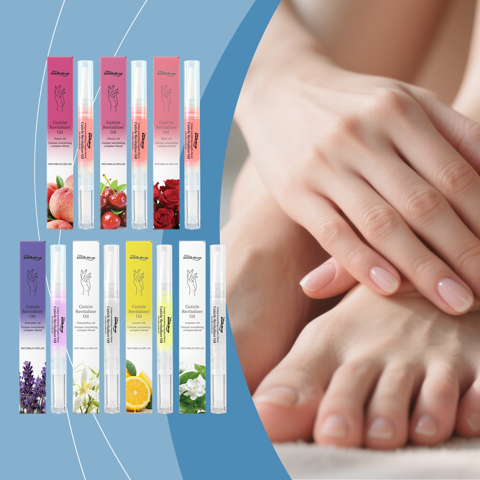 SOUTH MOON 指甲护理笔系列 日常保湿滋润手足指甲易涂抹呵护甲面