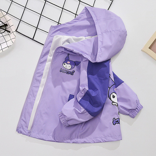 2024 New Autumn Women's Children's Jacket Spring and Autumn Season Kids Windproof Jacket Plaid Jacket Children's Fashion
