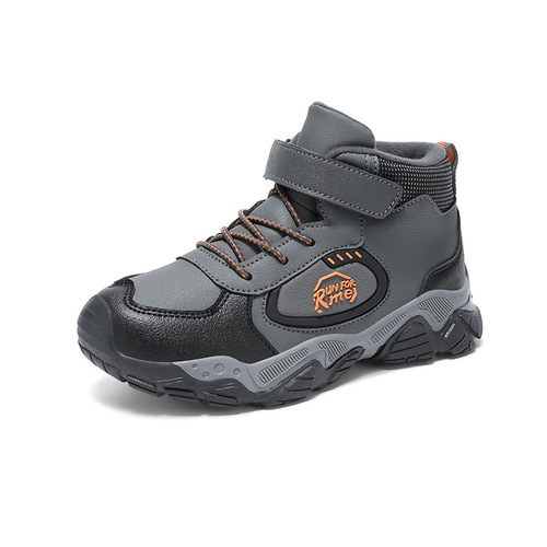 Children's Camouflage Snow Boots, Warm and Thick Youth and Teenager Large Cotton Boots, Middle School Student Hiking and Mountaineering Shoes