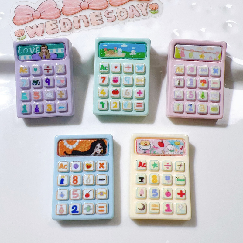 Resin DIY Accessories Mobile Phone Case DIY Hair Accessories Cream Glue Accessories Wholesale Water Cup Stickers Shoe Buckles Glossy Calculator