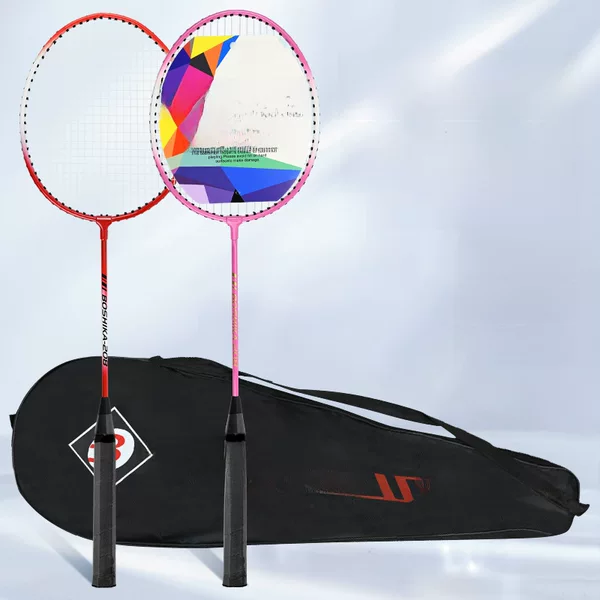 Bestcard badminton racket factory direct distribution for beginners fitness ferroalloy split double racket suit wholesale racket