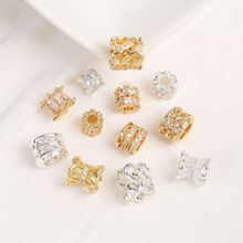 14K��ɫ�yɫ��ɫ�Ƕ���ʯ��׸�����Ͱ������ֹ�DIY�Ʒ����