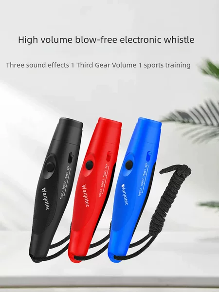 High Volume Electronic Whistle Sports Referee Pet Training High Volume Electronic Whistle Three Sound Effect Anti-Wolf SOS Whistle
